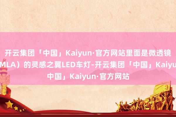 开云集团「中国」Kaiyun·官方网站里面是微透镜阵列时期（MLA）的灵感之翼LED车灯-开云集团「中国」Kaiyun·官方网站