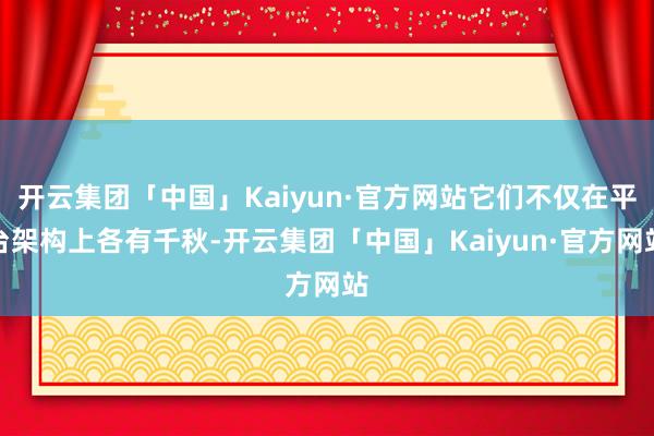 开云集团「中国」Kaiyun·官方网站它们不仅在平台架构上各有千秋-开云集团「中国」Kaiyun·官方网站