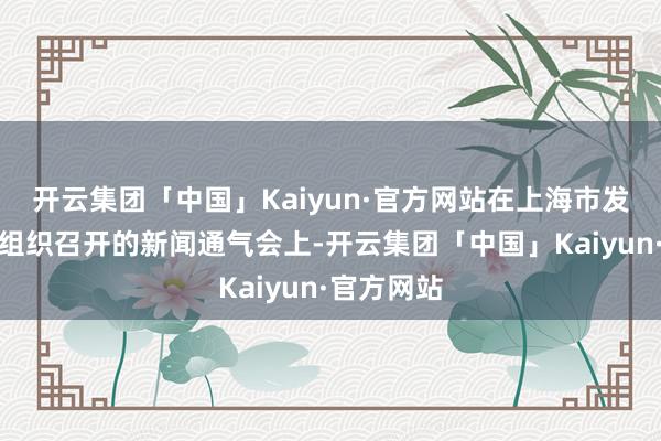 开云集团「中国」Kaiyun·官方网站在上海市发展篡改委组织召开的新闻通气会上-开云集团「中国」Kaiyun·官方网站