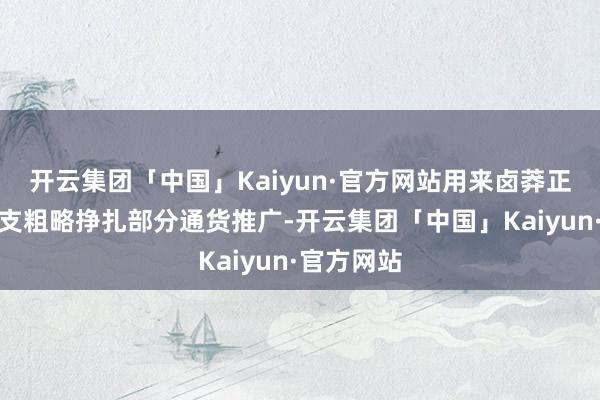 开云集团「中国」Kaiyun·官方网站用来卤莽正常糊口开支粗略挣扎部分通货推广-开云集团「中国」Kaiyun·官方网站