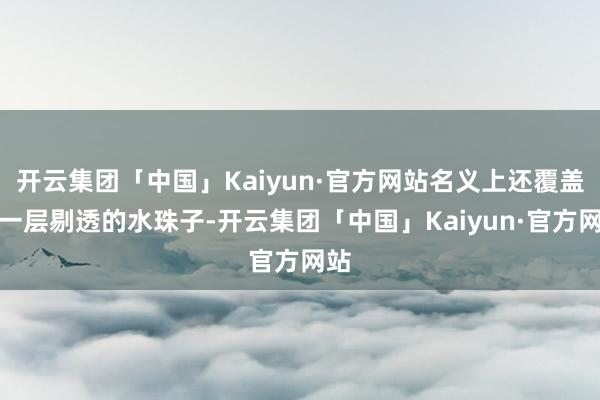 开云集团「中国」Kaiyun·官方网站名义上还覆盖着一层剔透的水珠子-开云集团「中国」Kaiyun·官方网站