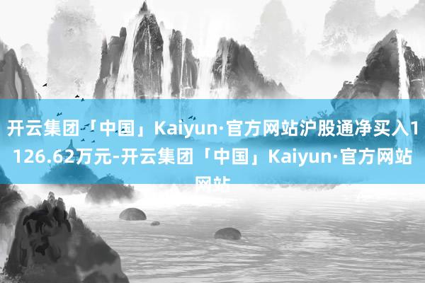 开云集团「中国」Kaiyun·官方网站沪股通净买入1126.62万元-开云集团「中国」Kaiyun·官方网站