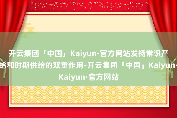 开云集团「中国」Kaiyun·官方网站发扬常识产权轨制供给和时期供给的双重作用-开云集团「中国」Kaiyun·官方网站