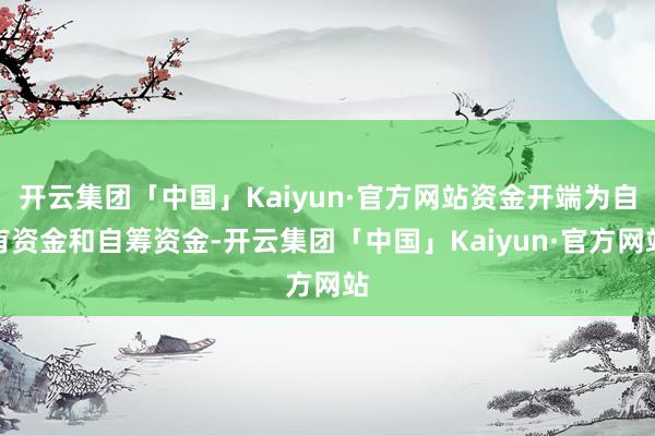 开云集团「中国」Kaiyun·官方网站资金开端为自有资金和自筹资金-开云集团「中国」Kaiyun·官方网站