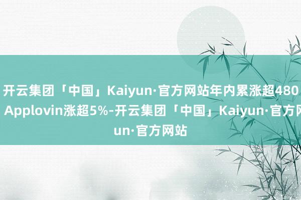 开云集团「中国」Kaiyun·官方网站年内累涨超480%；Applovin涨超5%-开云集团「中国」Kaiyun·官方网站